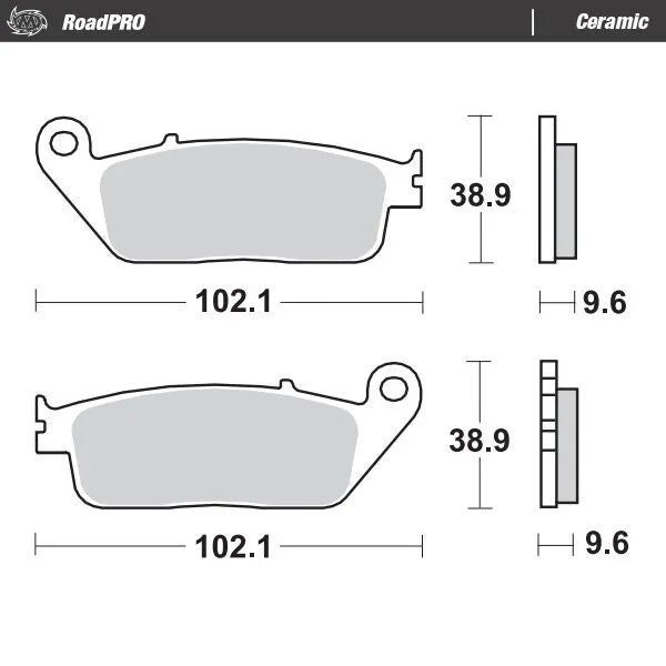 Moto-master Ceramic Brake Pads For Sport/touring Motorcycles
