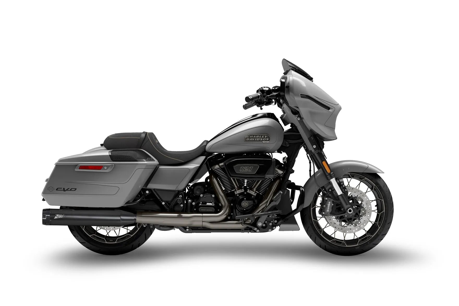 Zard 4.5" Slip-on Mufflers For Harley-davidson Touring - ECE Street Legal Approved
