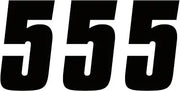 Factory Effex Number Stickers - Black 4-inch