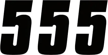 Factory Effex Number Stickers - Black 4-inch