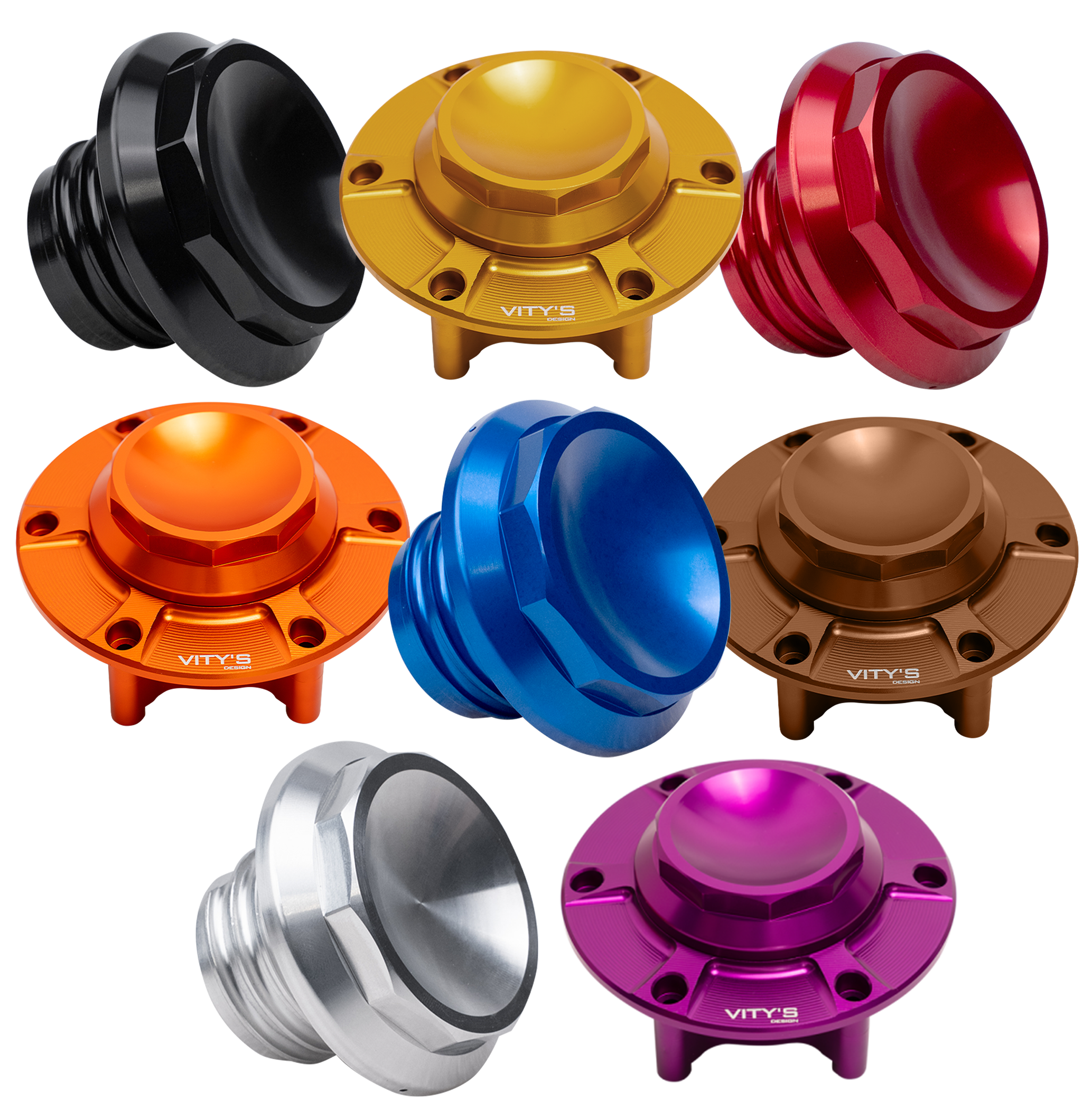Vity's Decagon Gas Caps – Gas- & Oil Tank