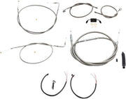 LA CHOPPERS Stainless Braided Handlebar Cable Kit