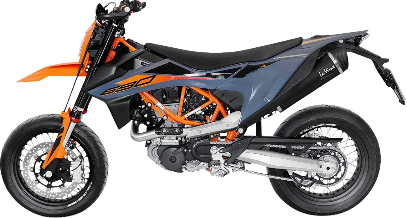 Leovince Nero Slip-on Muffler - Dark Aggressive Style