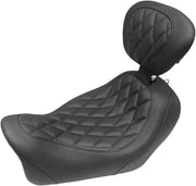 Mustang Wide Tripper Solo Seat - For Harley Davidson