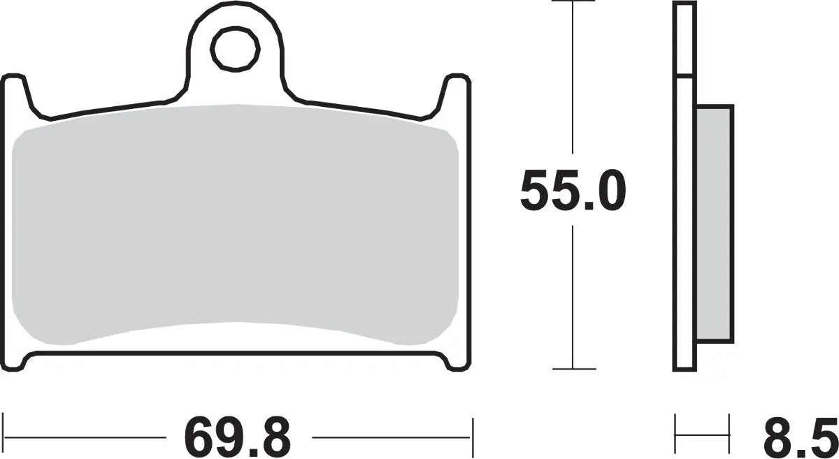 Sbs Hs Street Excel Sintered Front Brake Pads - Front