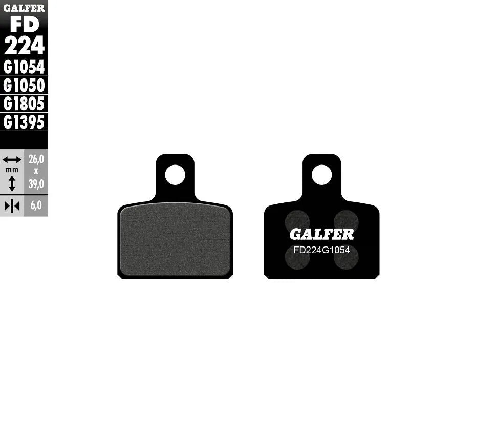Galfer Semi-metallic Brake Pads For Oem Replacement - Front