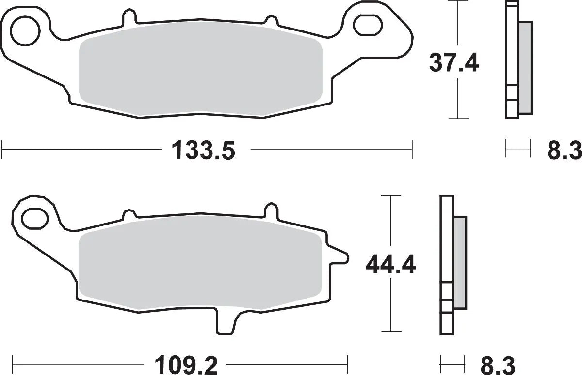 Sbs Hs Street Excel Sintered Front Brake Pads - Front