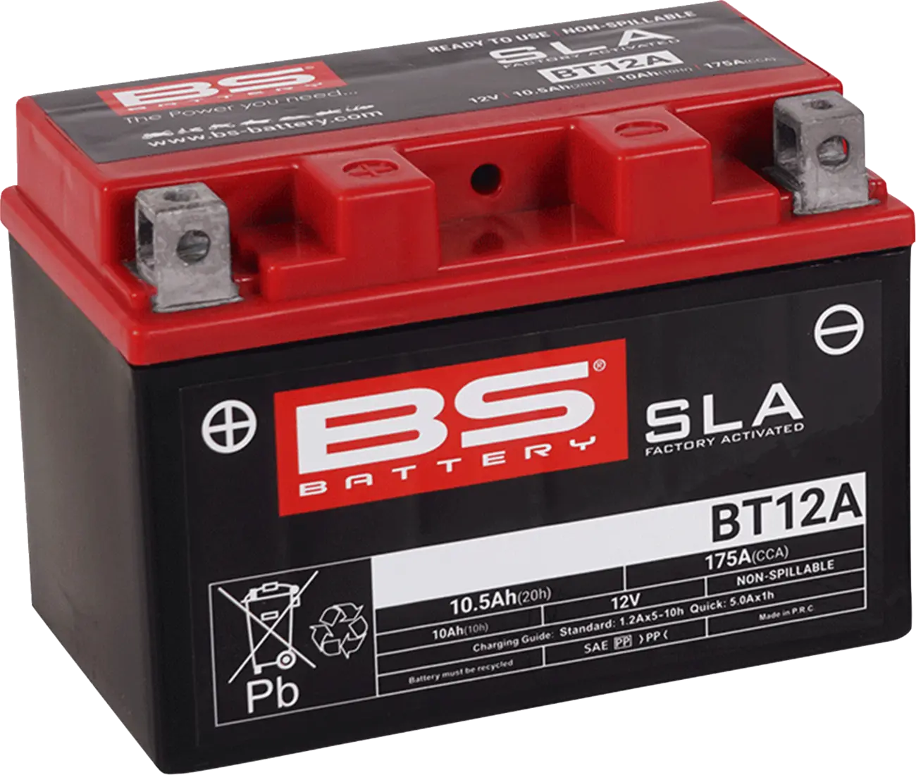 Bs Battery Agm 12v 10ah - Maintenance-free Battery