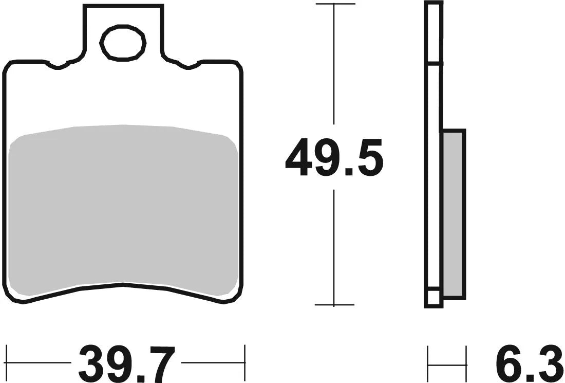 Sbs Ct Scooter Carbon Tech Organic Brake Pads - Front & Rear