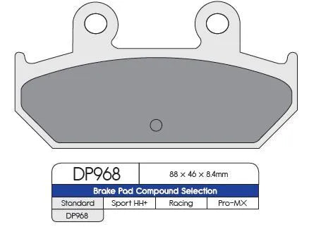 Dp Brakes Standard Sintered Metal Brake Pads - Rear