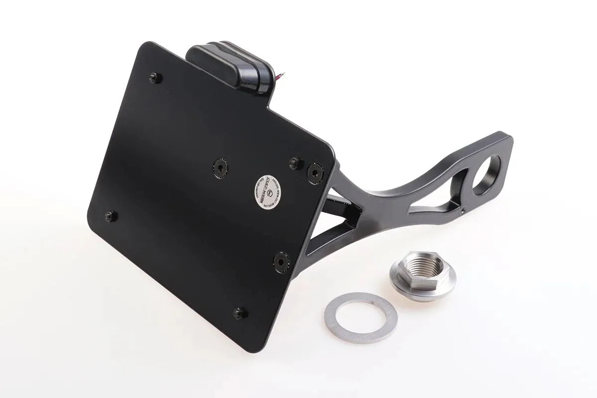 Cult Werk License Plate Holder - Black Steel
