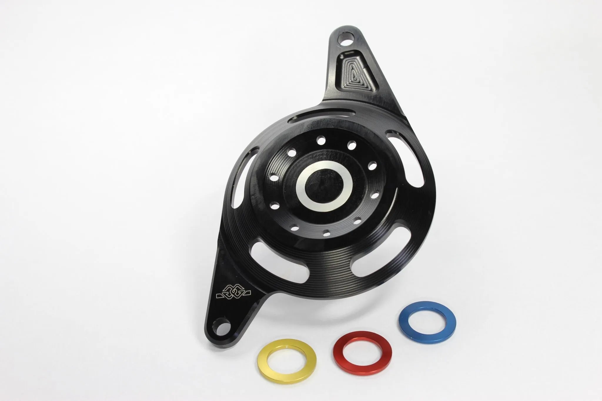 Gilles Tooling Sprocket Cover - Black/red Aluminum