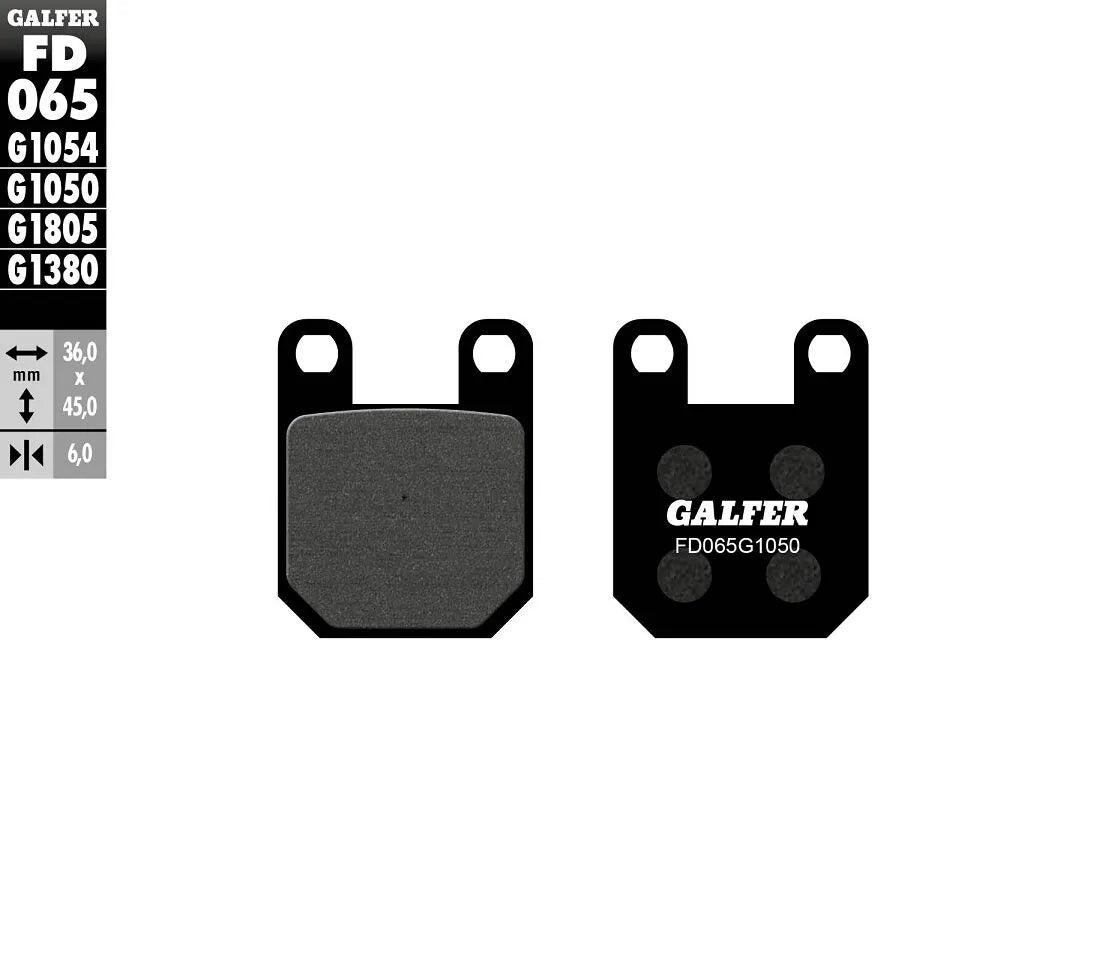 Galfer Semi-metallic Brake Pads For Oem Replacement - Front & Rear