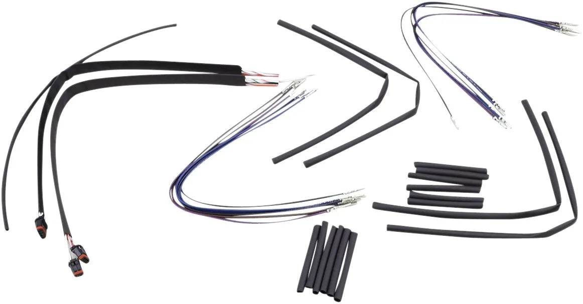 BURLY BRAND Ape Hangers Black Vinyl Cable/Line Kit