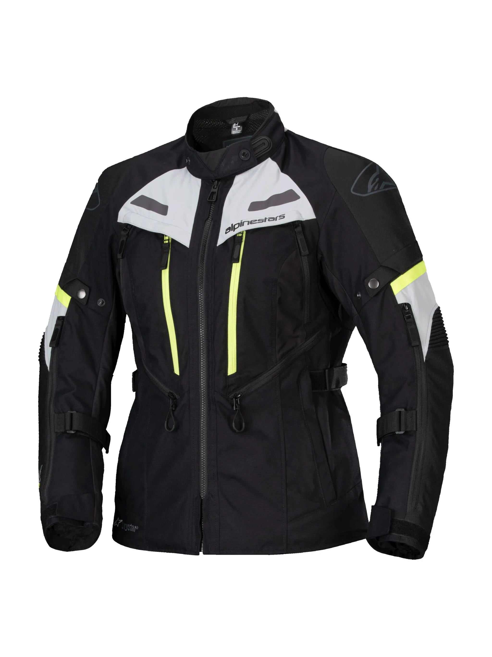 Alpinestars Stella Bogota Pro Women's Drystar Jacket - Black/Gray/Fluorescent Yellow