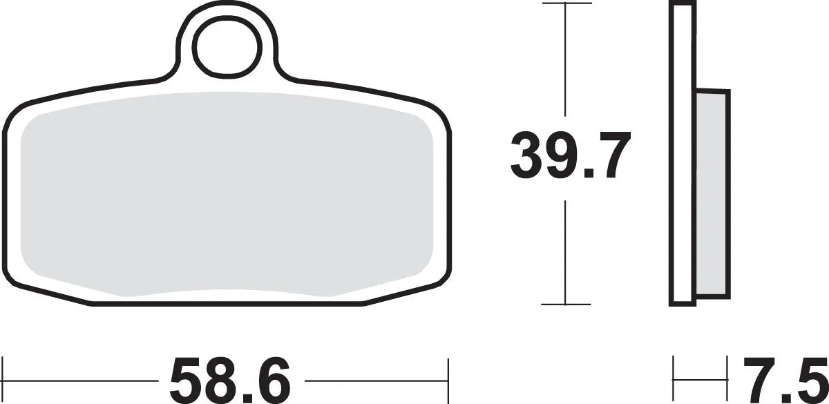 Sbs Rsi Offroad Racing Sintered Brake Pads Set - Front