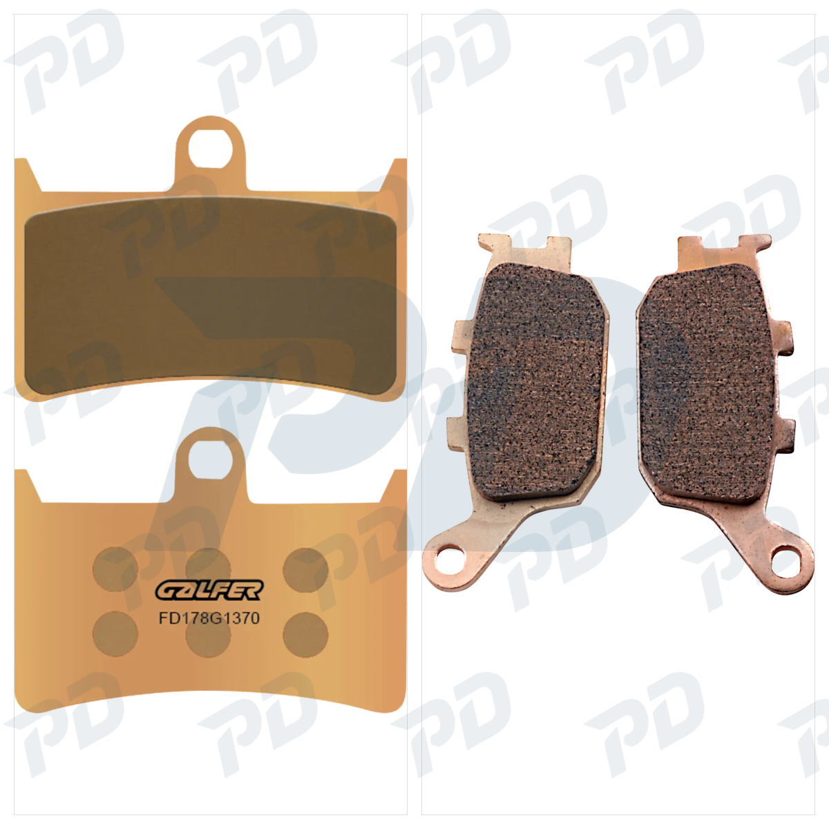 GALFER Sintered Brake Pads Kit for Yamaha MT-09 2014-2026