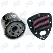 K & N Service Kit with Oil Filter & Air Filter for Suzuki SV 650 2022-2025