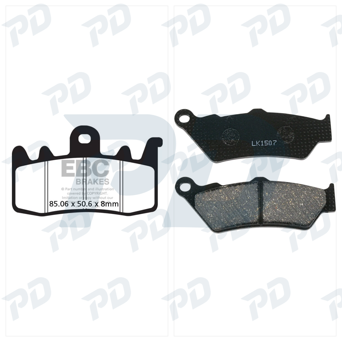 EBC Organic Brake Pads Kit for BMW R 1200 GS 2013-2019