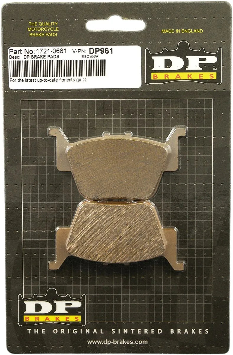 Dp Brakes Sintered Metal Brake Pads For Atv/utv - Rear