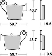Moto-master Nitro Brake Pads - Sintered Metal - Rear