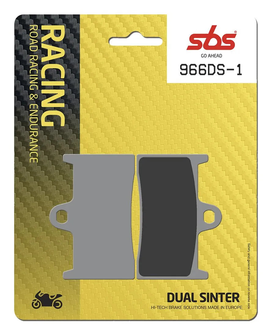 Sbs Ds Racing Dual Sintered Brake Pads - High Friction - Front