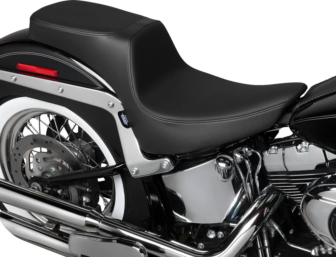 Drag Specialties Performance Predator 2-up Seat - For Harley Davidson