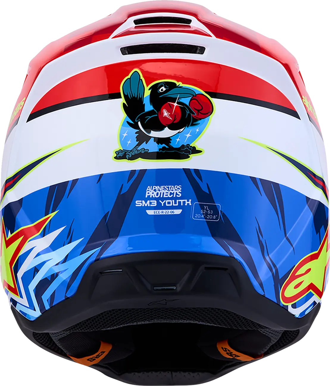 Alpinestars Youth SM3 Falcon Helmet Red White Blue