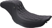 2-Up Mustang Double Diamond Squareback Seat - For Harley Davidson