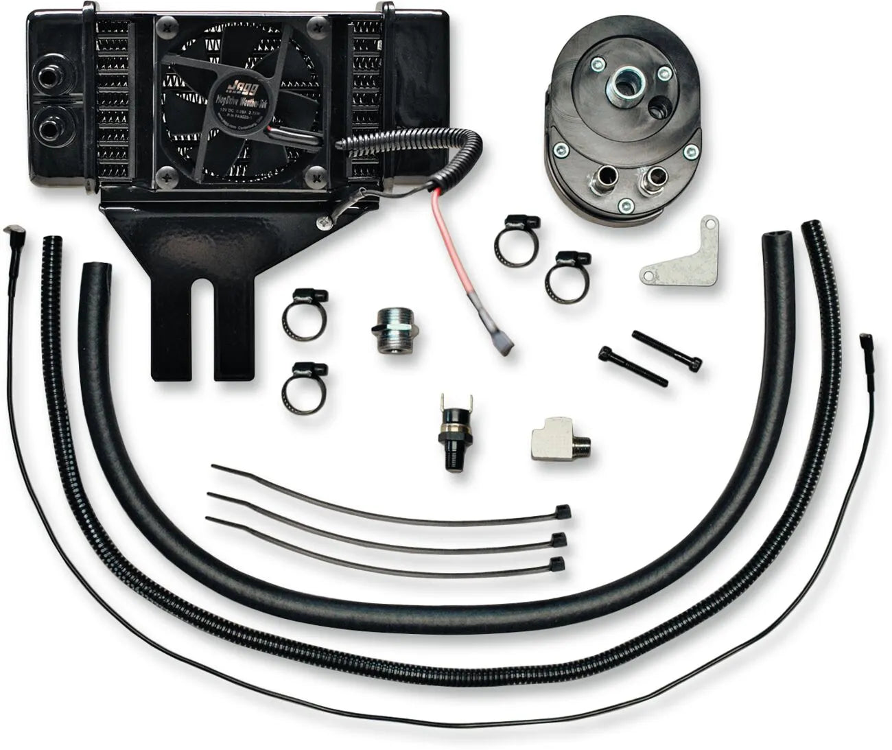 Jagg Oil Coolers Low-mount Fan-assisted Oil Cooler Kit