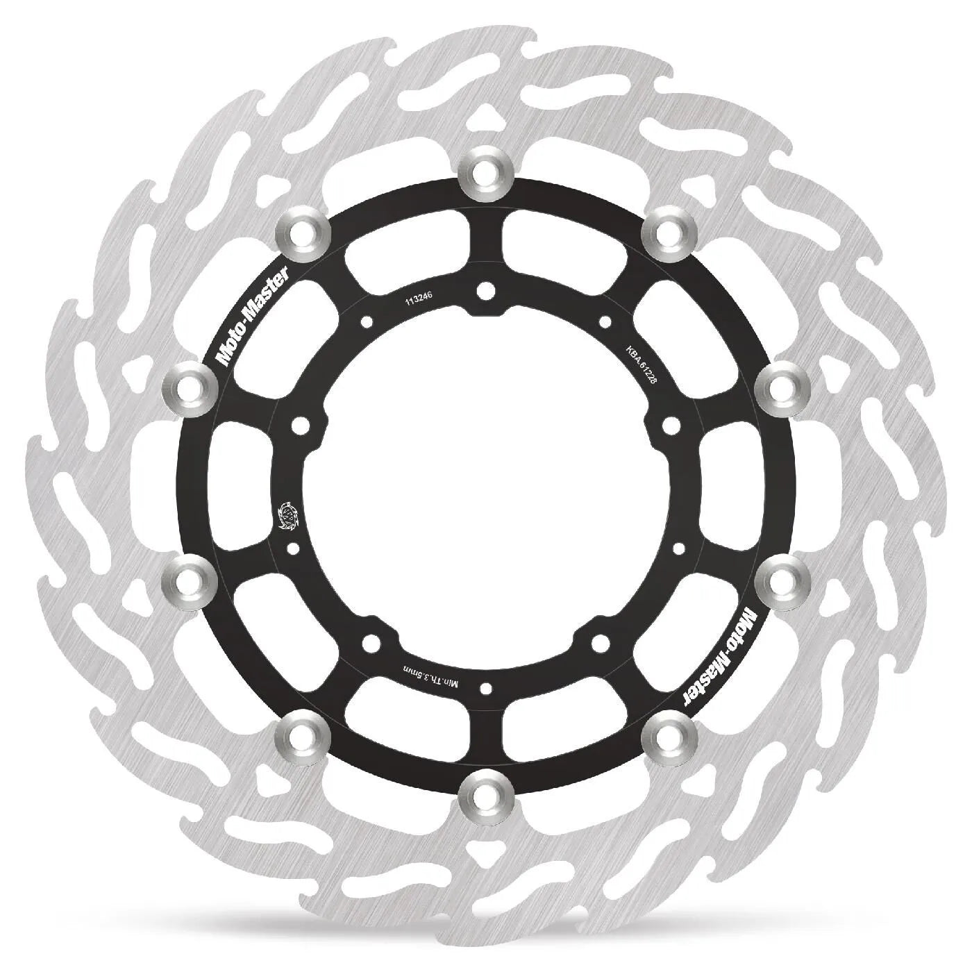 Moto-master Flame Series Floating Brake Rotor - 296mm - Front