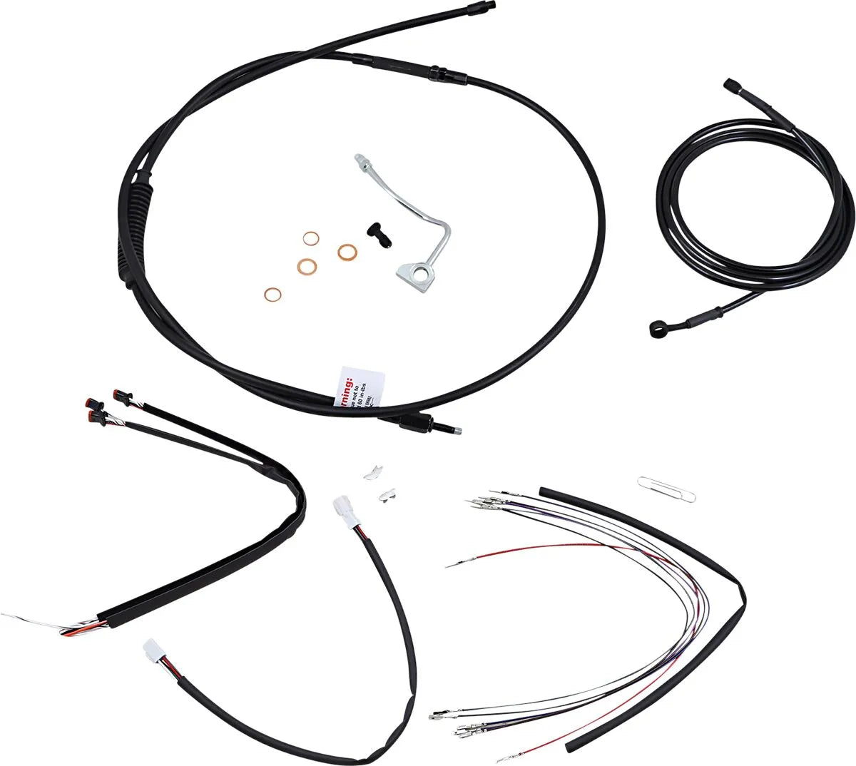 BURLY BRAND Complete Handlebar Cable/Line Kit for Ape Hangers