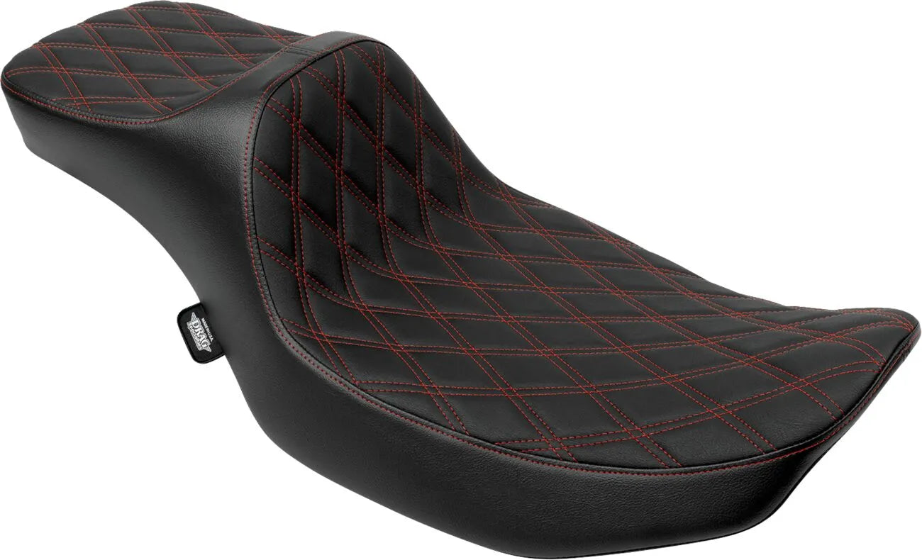 2-Up Drag Specialties Extended Reach Seat - For Harley Davidson