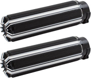 Arlen Ness 10-gauge Comfort Grips - Black/chrome