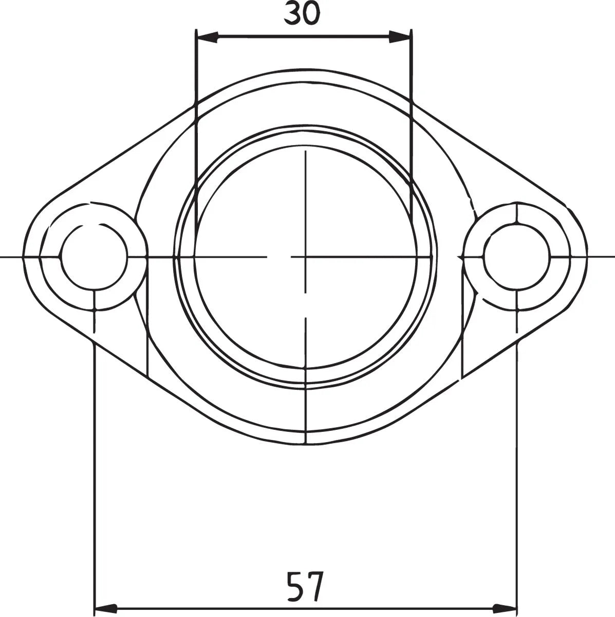 Parts Unlimited Carburetor Mounting Flange
