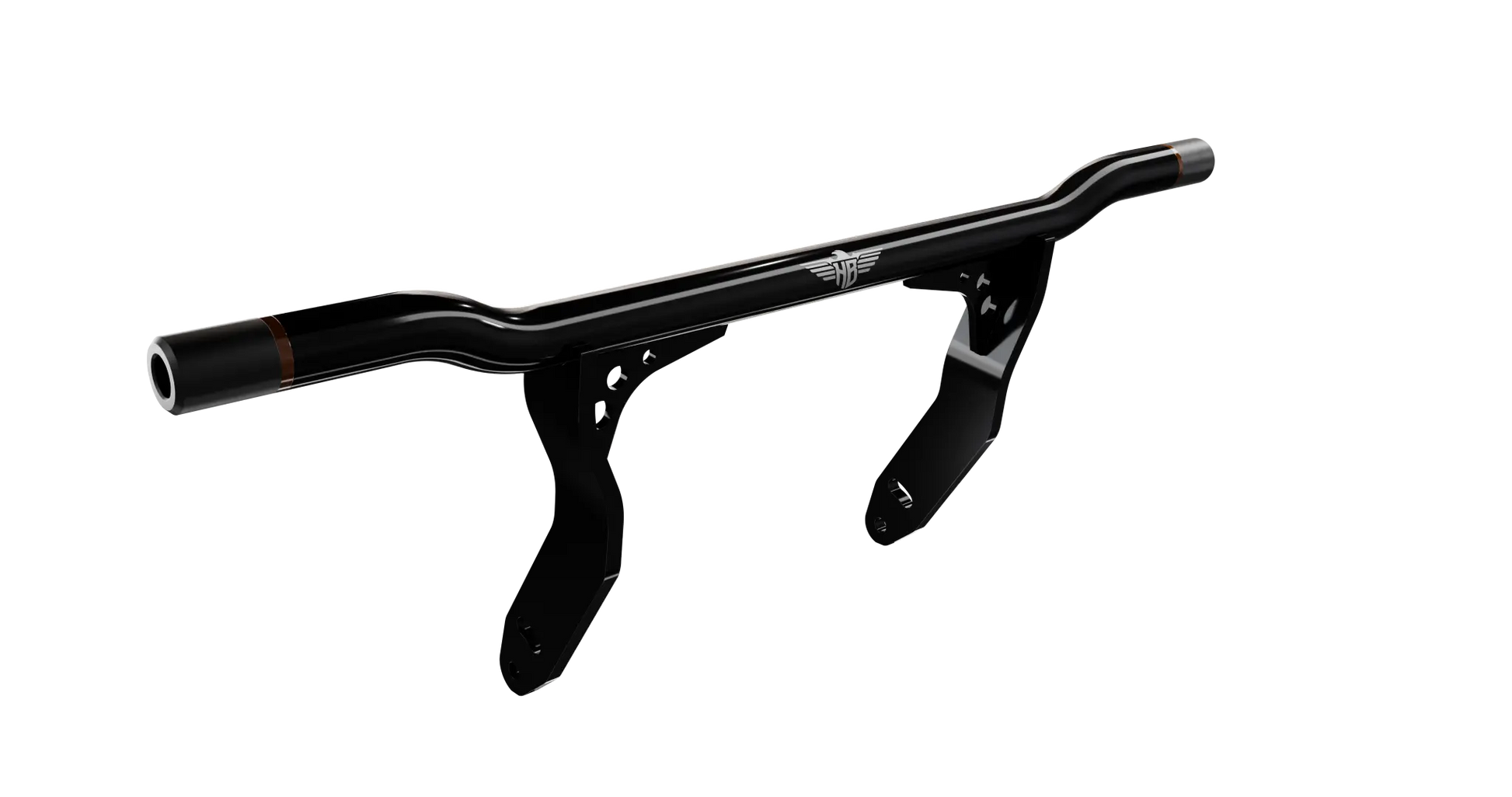 Heinz Bikes Gloss Black Aluminum Motorcycle Crash Bar