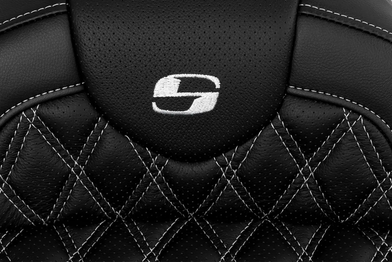 Saddlemen Roadsofa Lattice Stitch Seat - For Harley Davidson
