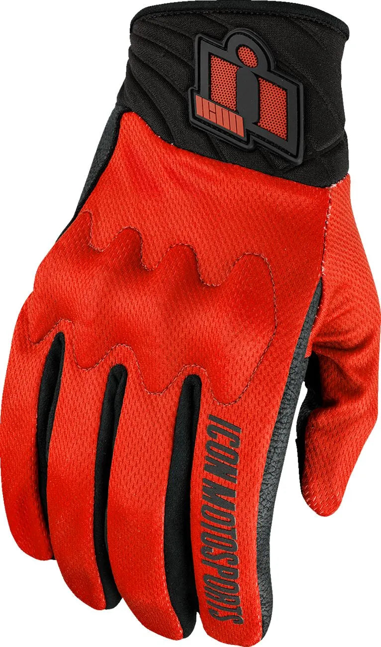 Icon Anthem3™ Gloves - Black/Red