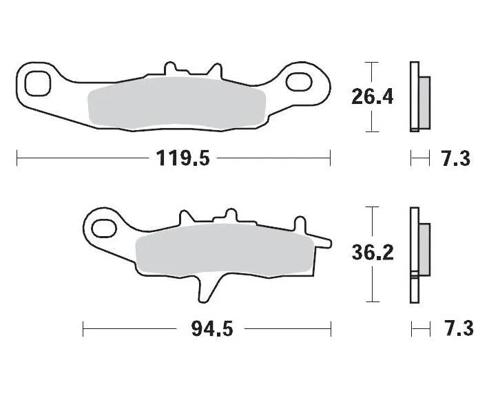 Moto-master Racing Gp Sinterpro Offroad Brake Pads - Front