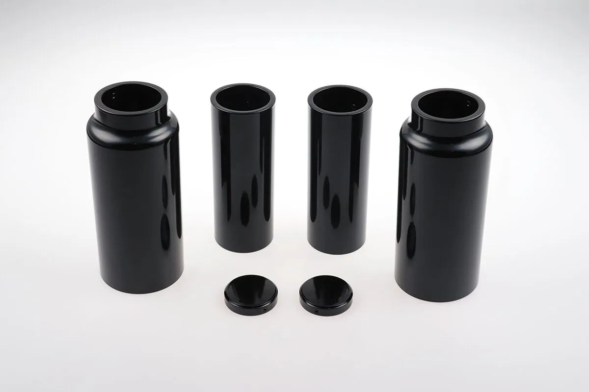 Cult Werk Fork Covers - Gloss Black Aluminum