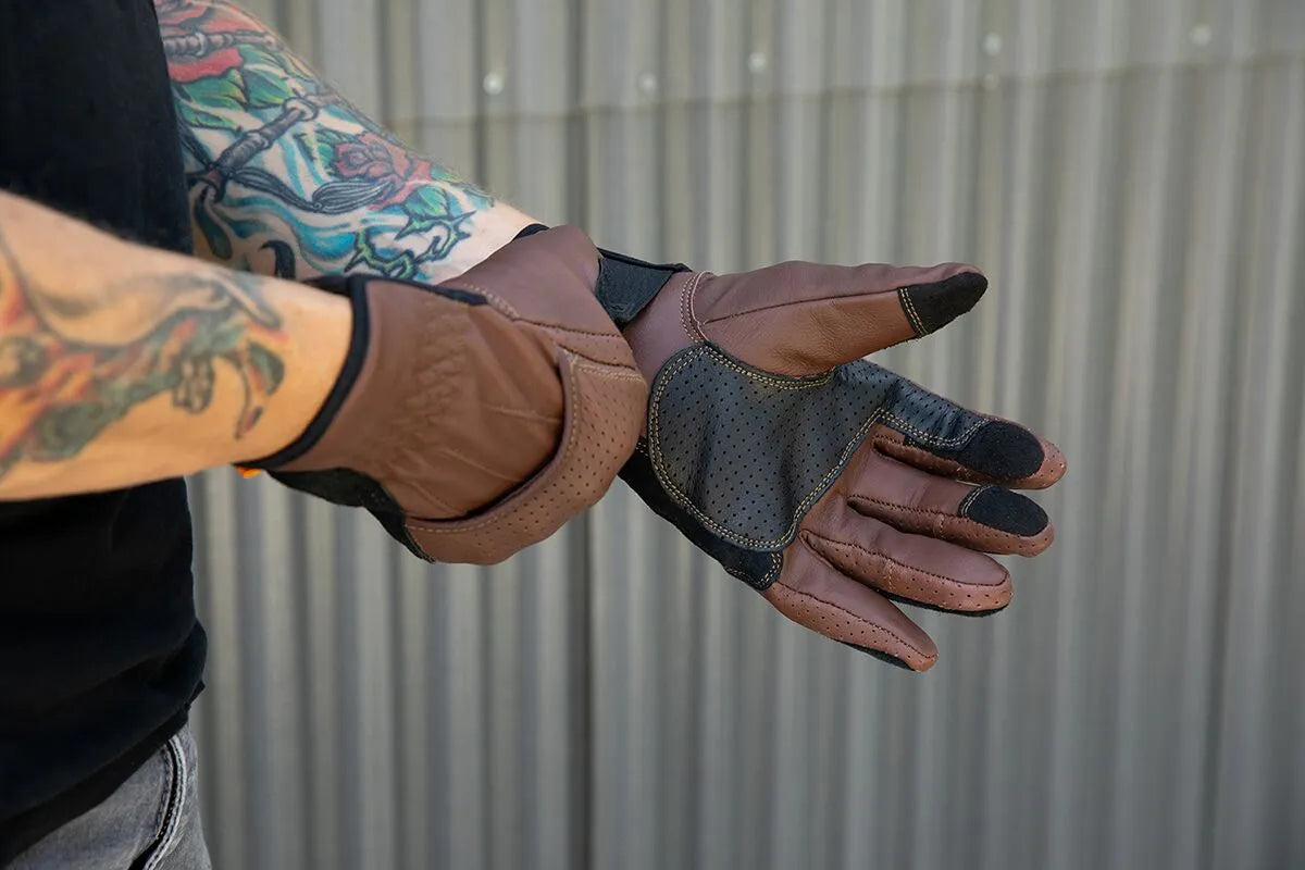 Biltwell Borrego Gloves - Black/Chocolate