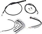 Burly Brand Black Vinyl Handlebar Cable/Line Kit for Ape Hangers
