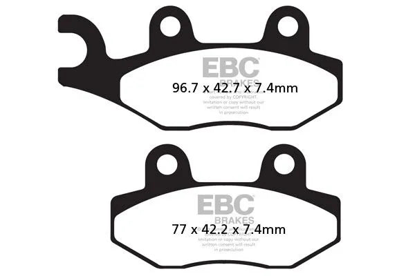 Ebc Fa135r Sintered Bronze Brake Pads For Motorcycles - Front & Rear