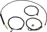 La Choppers Midnight Braided Cable Kit for Ape Hangers