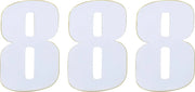 Moose Offroad Vinyl Race Numbers - 4.5" White (3-pack)