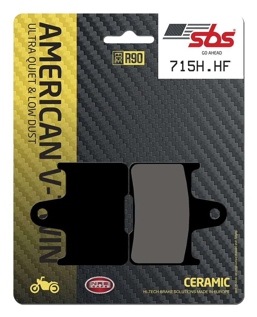 Sbs Hhf Street Ceramic Organic Brake Pads - Rear