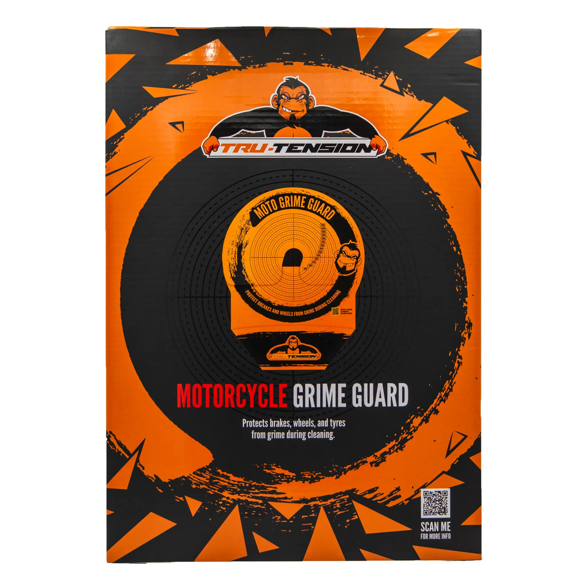 Tru-Tension Moto Grime Guard Orange for Motorcycles