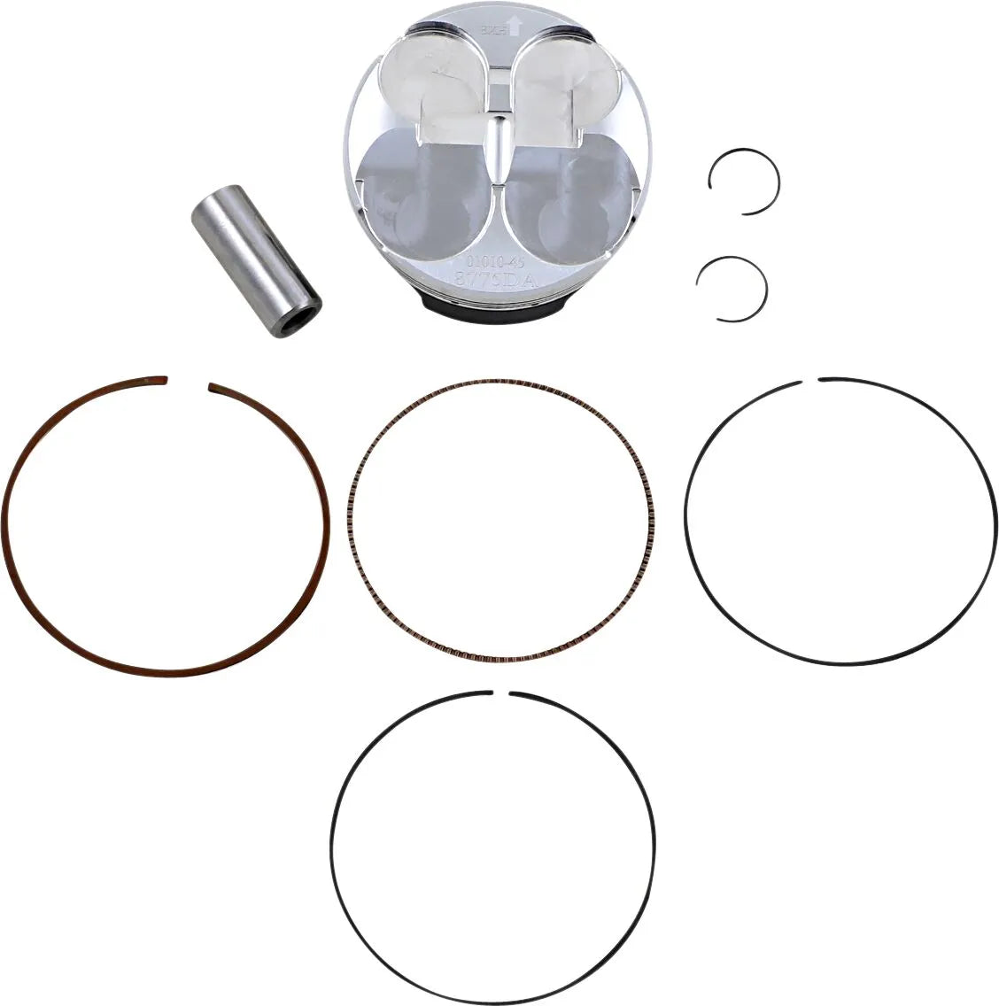 Wossner Piston Kit - 76.80mm Bore - 4-stroke