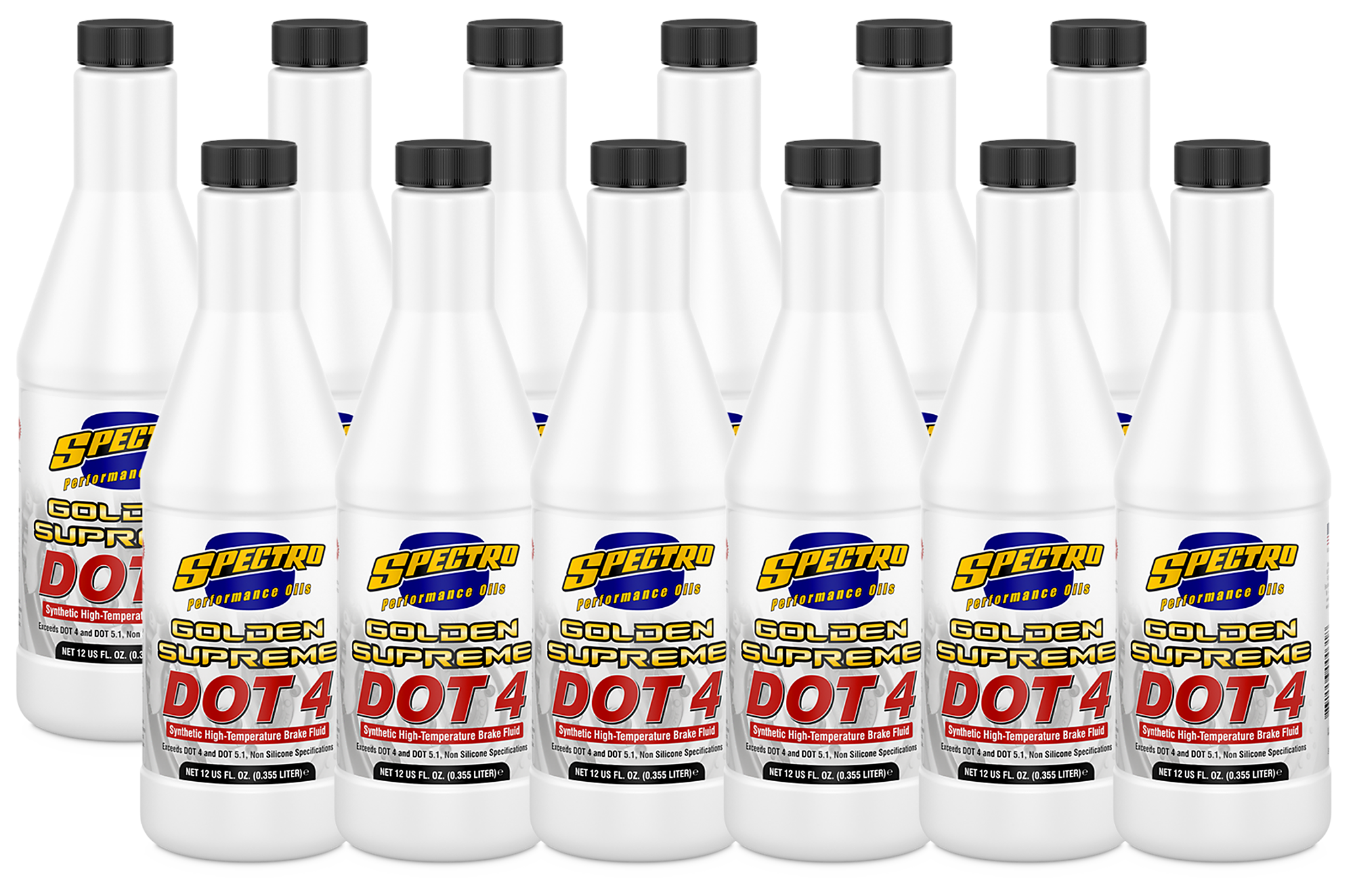 Spectro Oils of America Golden Spectro Supreme DOT 4 Brake Fluid