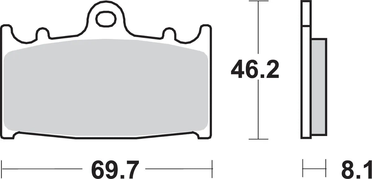 Sbs Hs Street Excel Sintered Front Brake Pads - Front